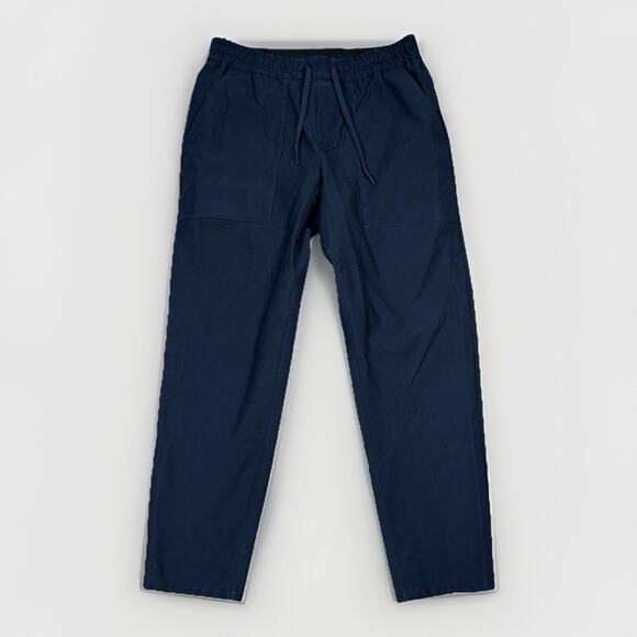 Lululemon Bowline Pant Men's Size Large Washed Navy Blue Elastic Waist Utilitech - Picture 1 of 8